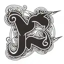 fuck love symbol tattoo design idea