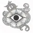 fuck love symbol tattoo design idea