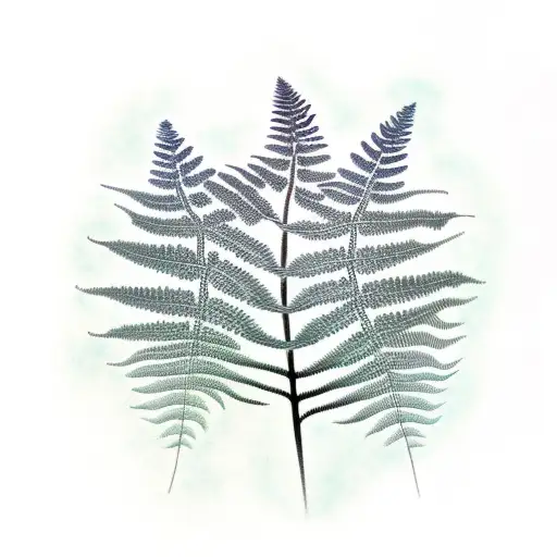 Fern Tree tattoo design idea