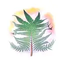 Fern Tree tattoo design idea