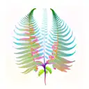 Fern Tree tattoo design idea