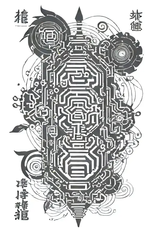 binary code birthdays hidden code integrated tattoo design idea