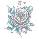 femme nue tattoo design idea