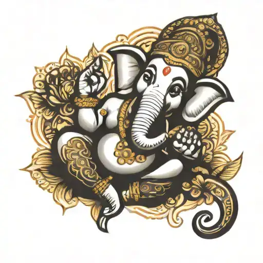 lord Ganesha tattoo design idea