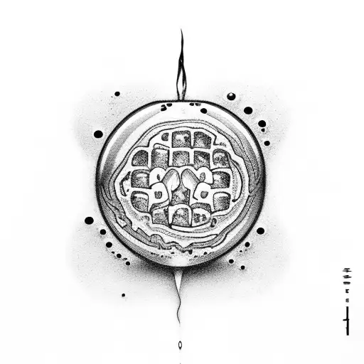 melting ice cube with the numbers 12 8 12 in it.  tattoo design idea