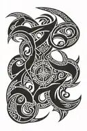 Maya attire tattoo design idea