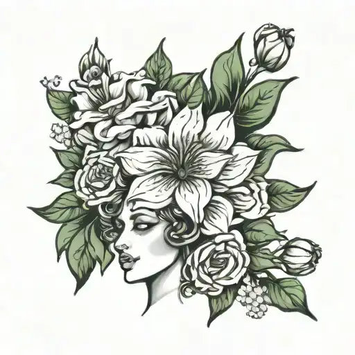 Flowers/Greek Mythology aphrodite goddess tattoo design idea