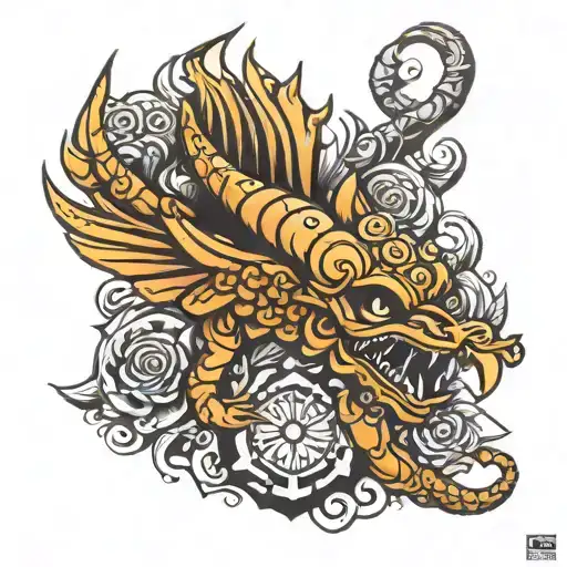 Escorpión en el calendario azteca tattoo design idea