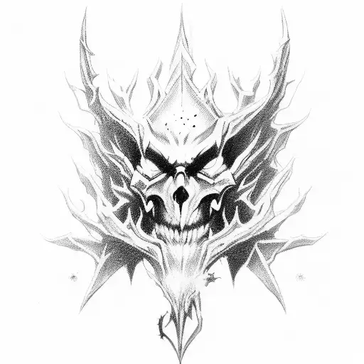 ZXC shadow fiend dota 2 ghoul 1000-7 tattoo design idea