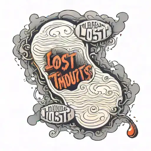 Lost In Thoughts Good Words tattoo design idea