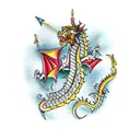 Persian dagger with a dragon tattoo design idea