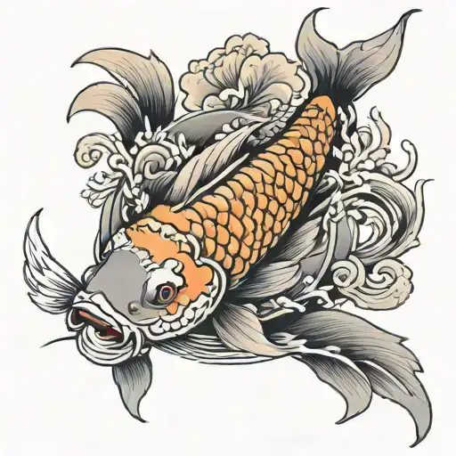 Koi Fish tattoo design idea