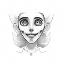 coraline key tattoo design idea