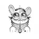 coraline key tattoo design idea