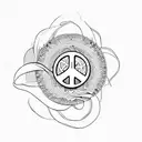 peace tattoo design idea