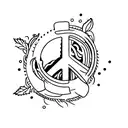 peace tattoo design idea