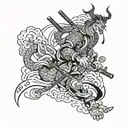 bushido code tattoo design idea