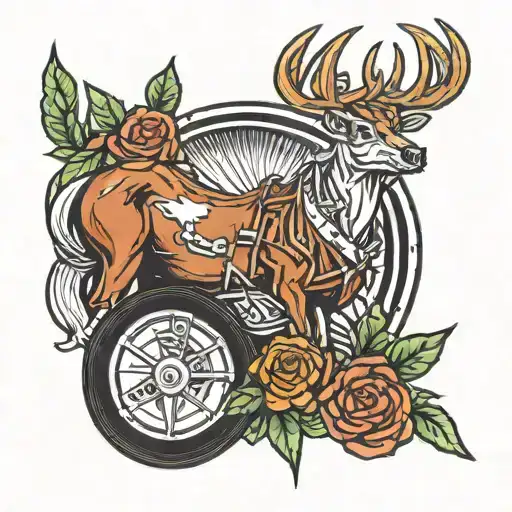 johndeer, dodge embolum, and memorial tattoo for grandpa  tattoo design idea