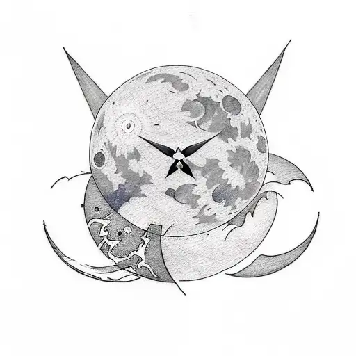 Two matching tattoos, one with the moon phase of 01.02.04 and the other with the moon phase of 03.06.03. tattoo design idea