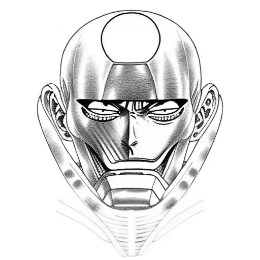 luffy from one piece with iron man suit tattoo design idea