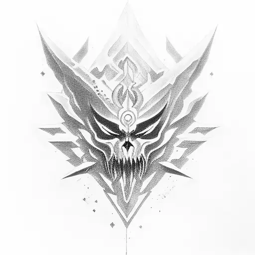 espada flotando de shen league of legends particulas con aura hechizo particulas emanan espiritual  tattoo design idea