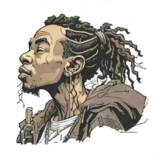 boondocks Riley tattoo design idea