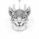 jaguar and oryx  tattoo design idea