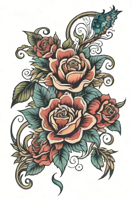 daughter name Aileen tattoo design idea