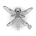 Dragonfly tattoo design idea