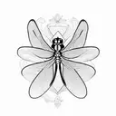 Dragonfly tattoo design idea