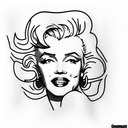 Marilyn Monroe  tattoo design idea