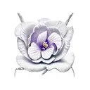 violet and primrose tattoo design idea