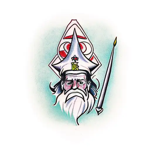 a wizard  tattoo design idea