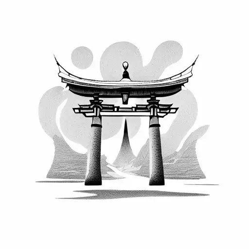 torii gate  tattoo design idea