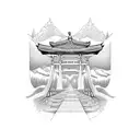 torii gate  tattoo design idea