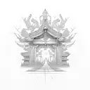 torii gate  tattoo design idea