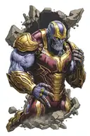 thanos kills iron man falling tattoo design idea