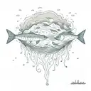 salt water tattoo design idea