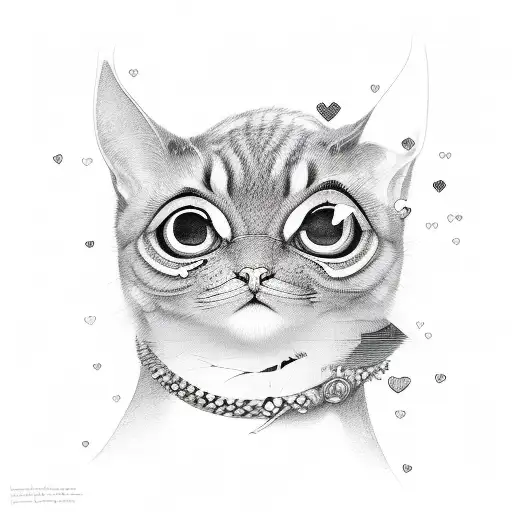  Eyes with hearts inside the eyes crying tattoo design idea