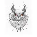 fall season, dripping ink, marriage, love tattoo design idea