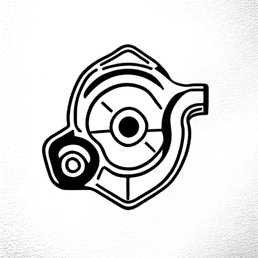 car engine section tattoo design idea
