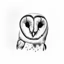 Barn Owl tattoo design idea