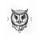 Barn Owl tattoo design idea
