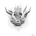 art with the following names: Molly Branca Apu Dante Poli Otto Sombra Neblina tattoo design idea