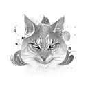 art with the following names: Molly Branca Apu Dante Poli Otto Sombra Neblina tattoo design idea