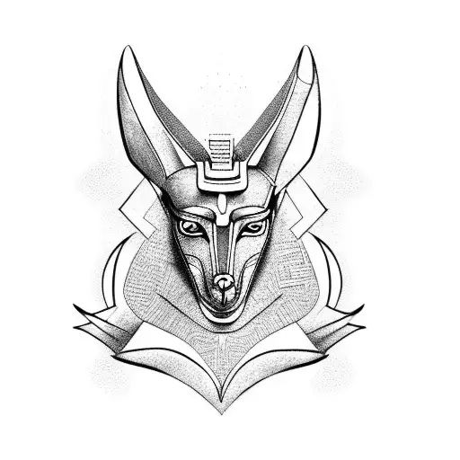 Anubis tattoo design idea