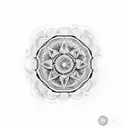 mandala infinity compass tattoo design idea