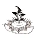 witchcraft tattoo design idea