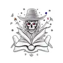 witchcraft tattoo design idea