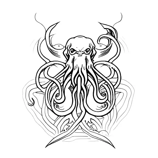 Cthulhu tattoo design idea